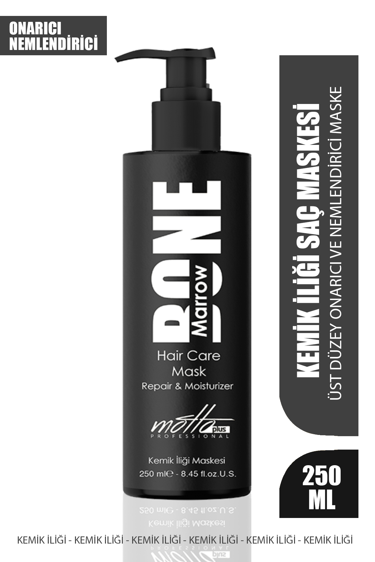 Motto Plus Professional Bone Marrow Kemik Iliği Saç Maskesi 250ml