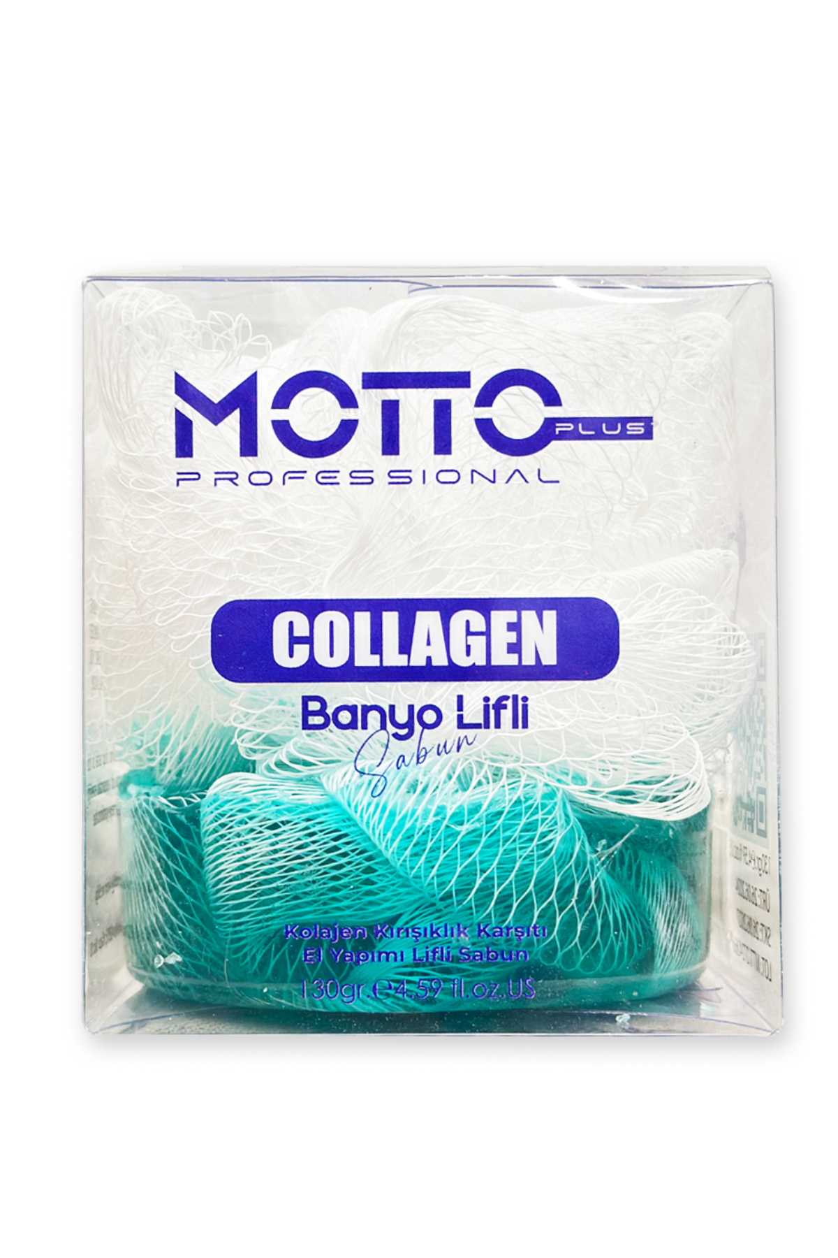 Motto Plus Professional Yaşlanma Karşıtı ve Nemlendirici Kolajen Özlü Banyo Lifli Sabun 130gr.