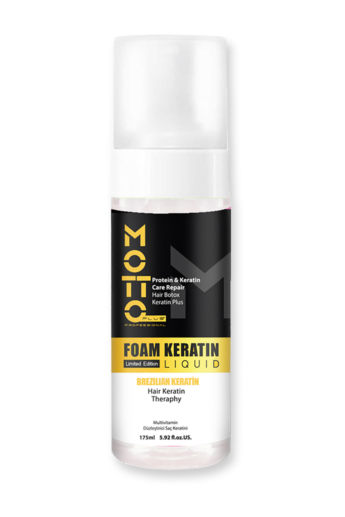 Aşırı Yıpranmış Saçlar İçin Düzleştirici Brezilya Fönü Likit Köpük Keratin 175 ML
