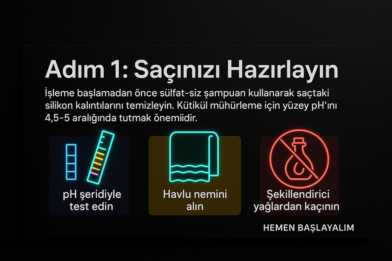 Keratin bakımı için saçlarınızı hazırlayın